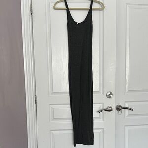 Elegant Dark Grey Maxi Dress